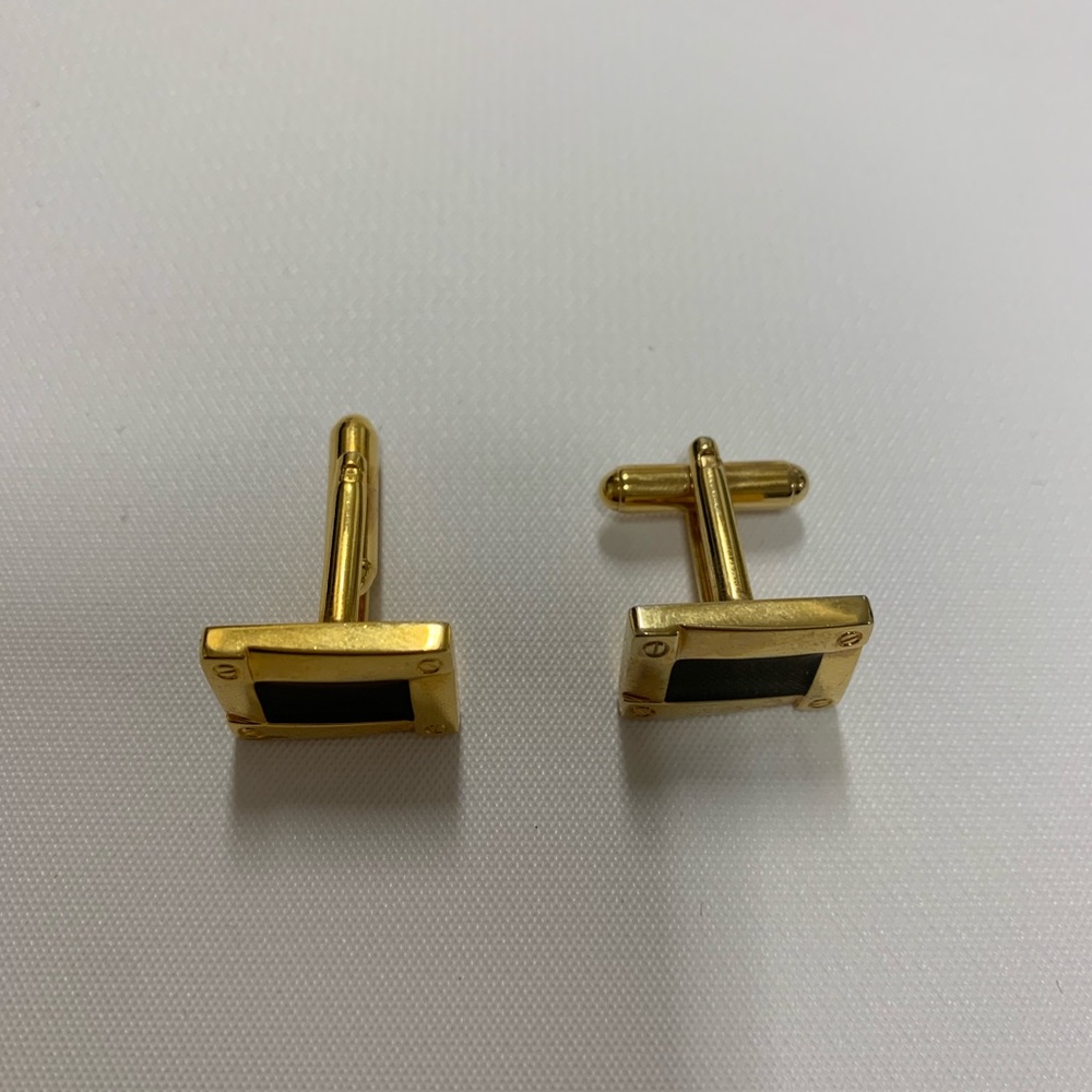 Gold-plated cufflink - Picture 2 of 2